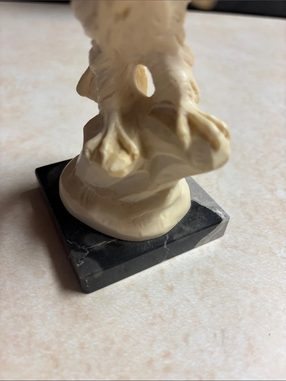 2 Vintage Alabaster Flying Eagle Sculpture Signed By A. Santini